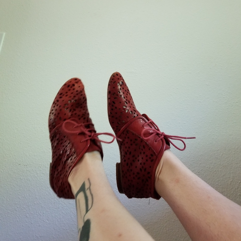 Red oxford(?) Shoes